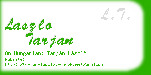 laszlo tarjan business card